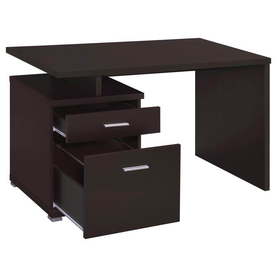 Irving 47-inch 2-drawer Office Computer Desk Cappuccino view 5