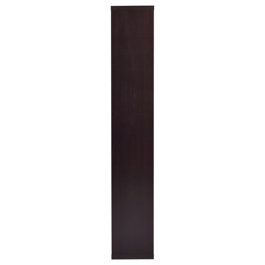 Theo 71-inch 6-shelf Bookshelf Cappuccino view 5