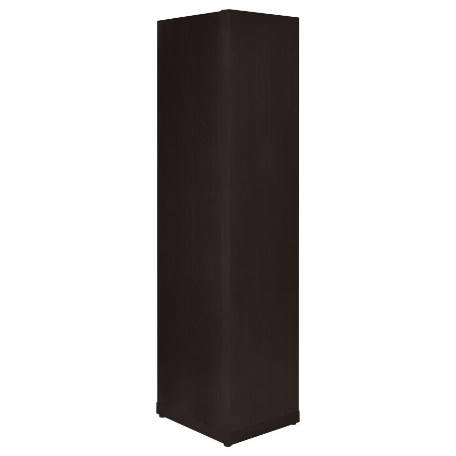Alder 71-inch 6-shelf Corner Bookcase Cappuccino view 5