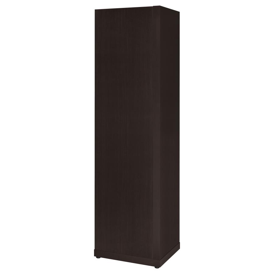 Alder 71-inch 6-shelf Corner Bookcase Cappuccino view 7