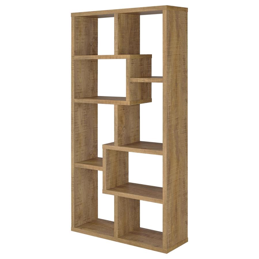 Theo 71-inch 6-shelf Bookshelf Mango view 7