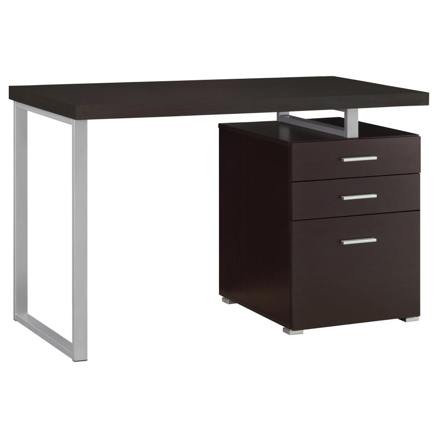 Brennan 47-inch 3-drawer Office Computer Desk Cappuccino view 3