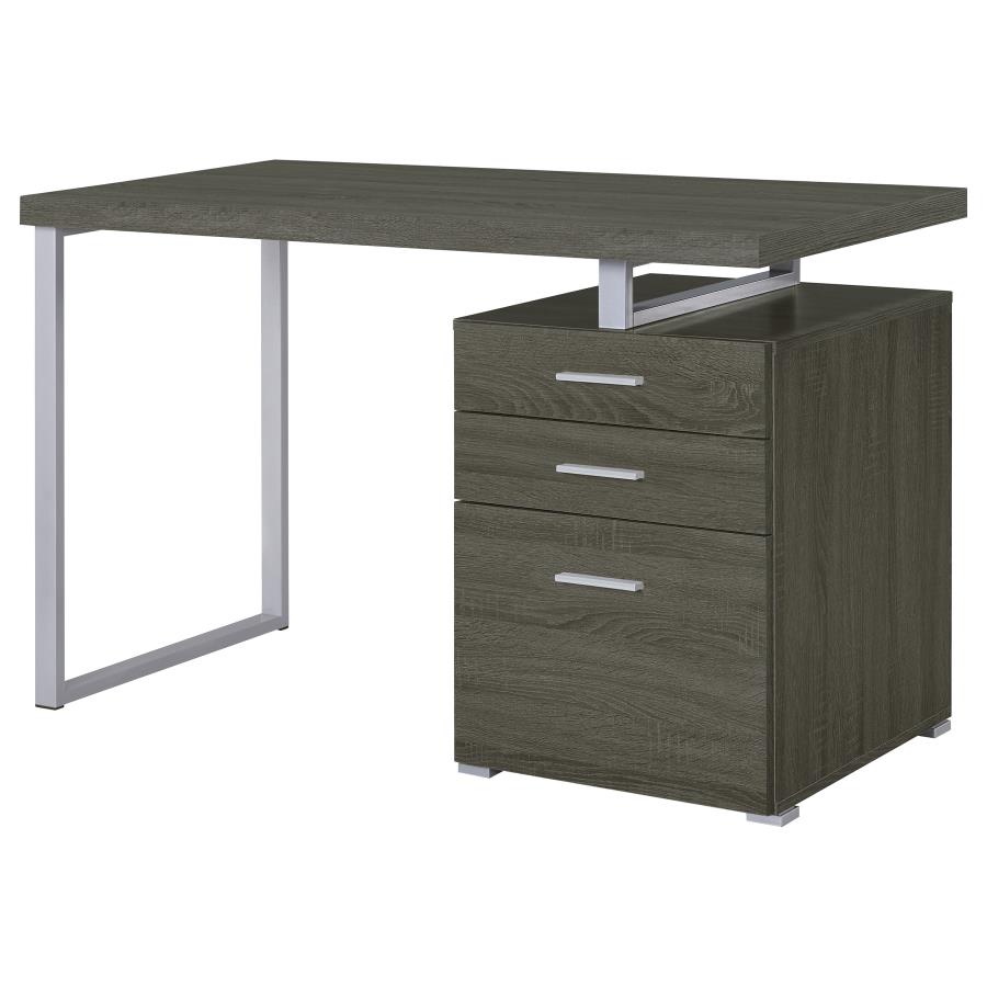 Brennan 47-inch 3-drawer Office Computer Desk Weathered Grey view 6