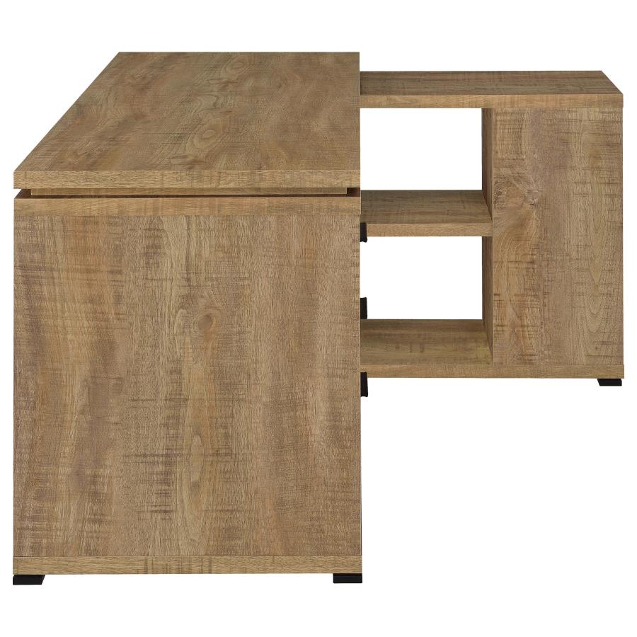 Yvette 60-inch 3-drawer L-Shape Computer Desk Mango view 5