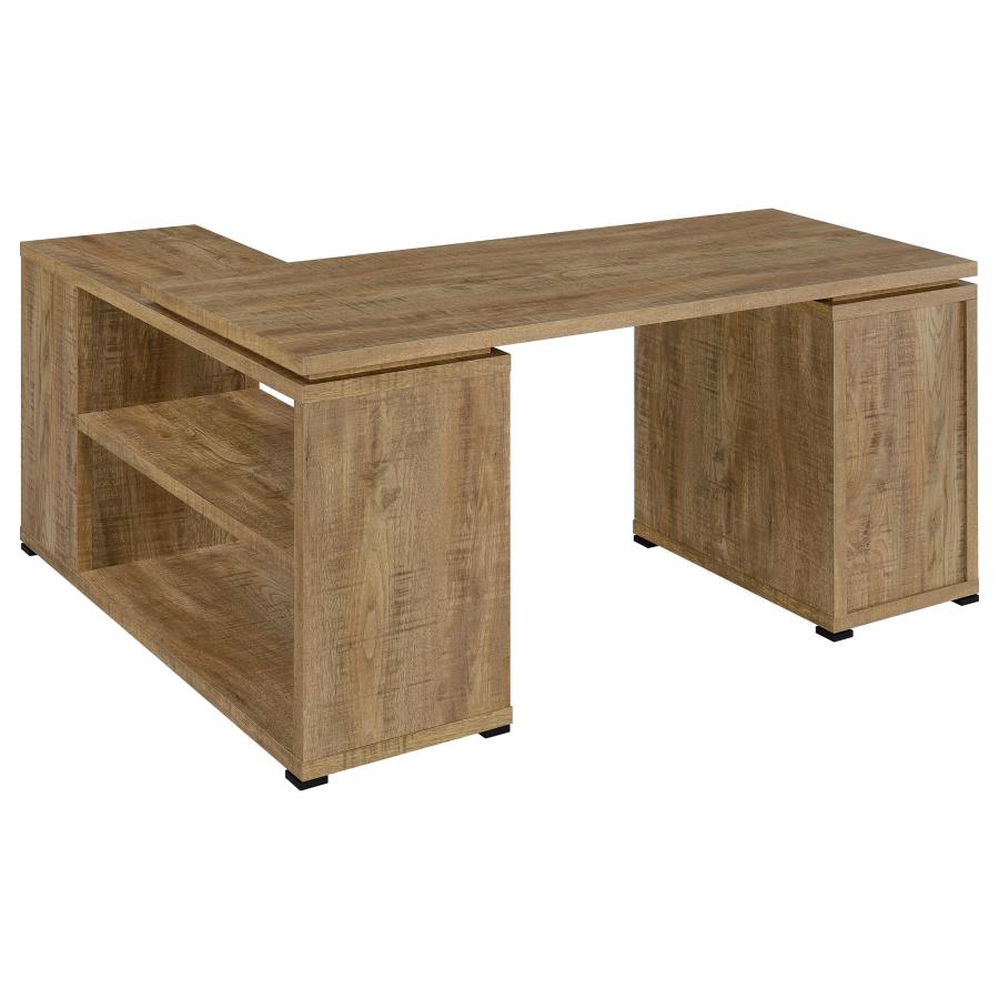 Yvette 60-inch 3-drawer L-Shape Computer Desk Mango view 6