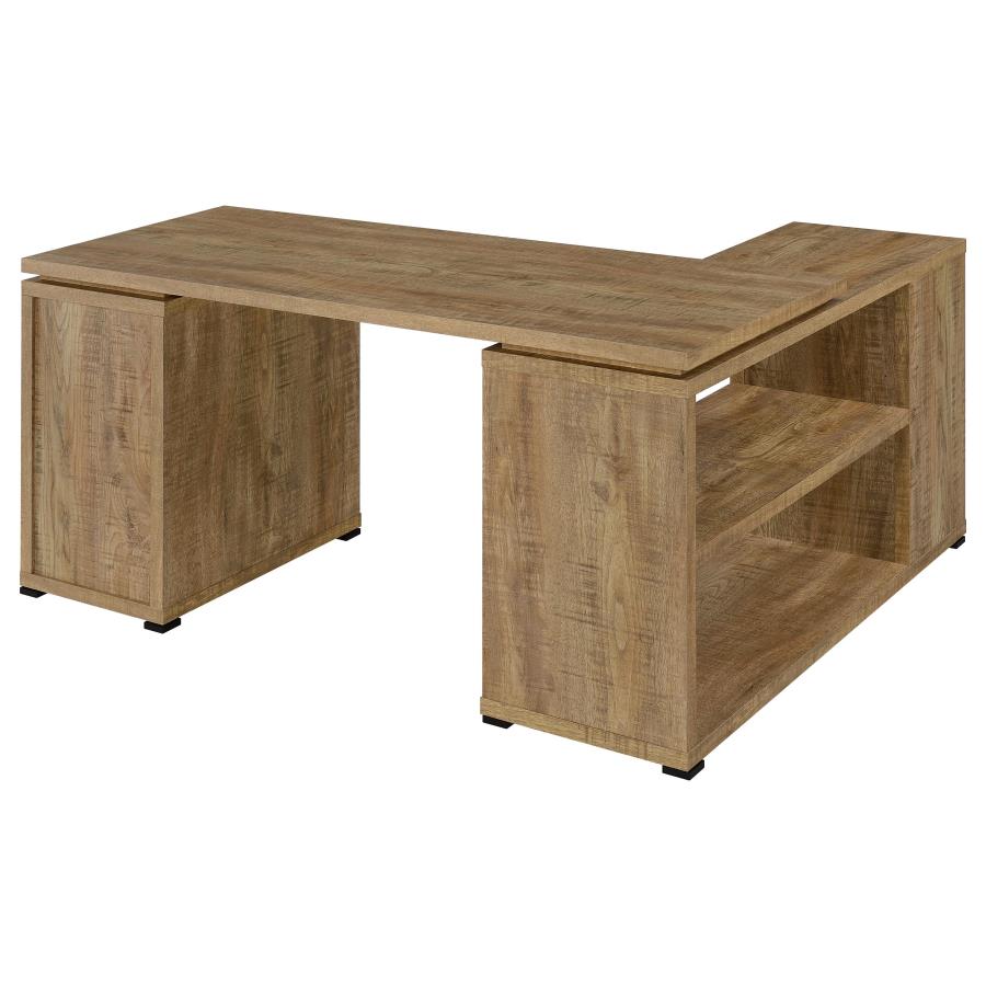 Yvette 60-inch 3-drawer L-Shape Computer Desk Mango view 7