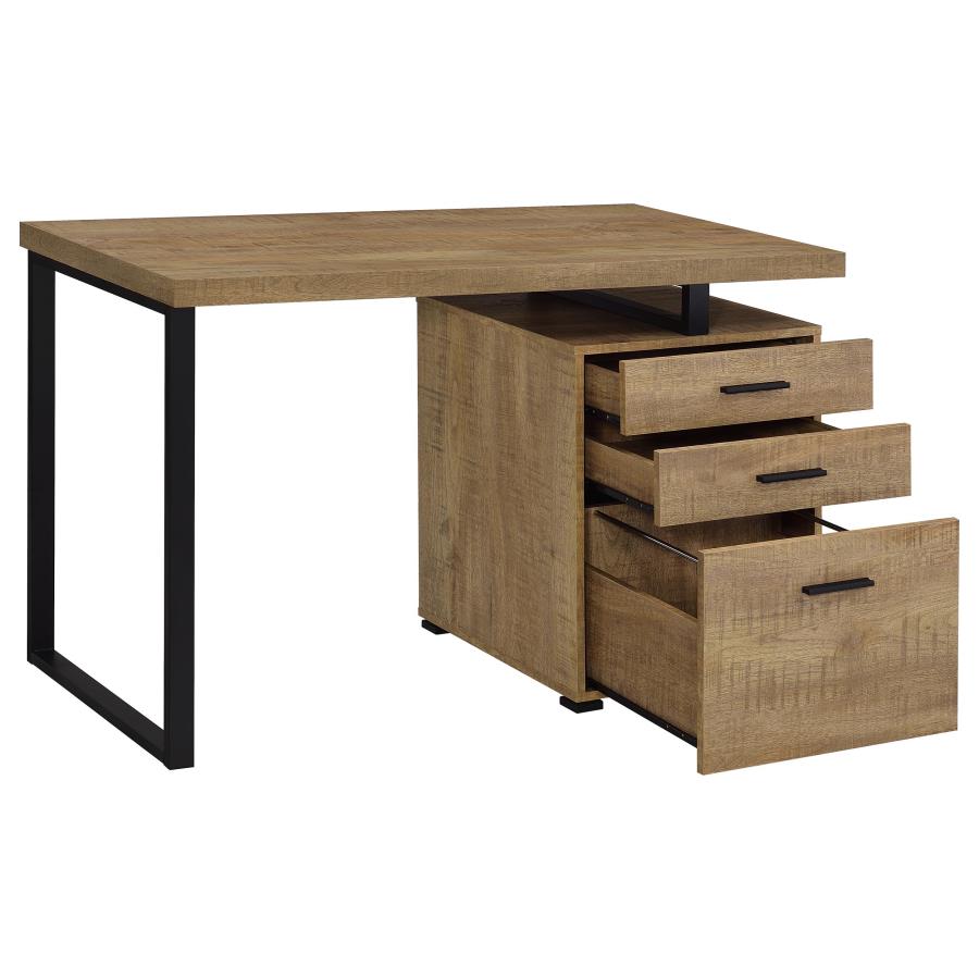 Brennan 47-inch 3-drawer Office Computer Desk Mango view 3