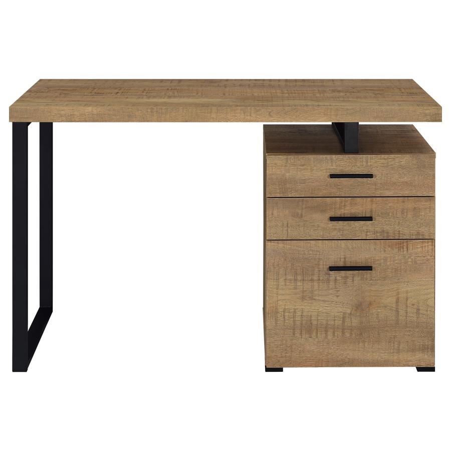 Brennan 47-inch 3-drawer Office Computer Desk Mango view 4