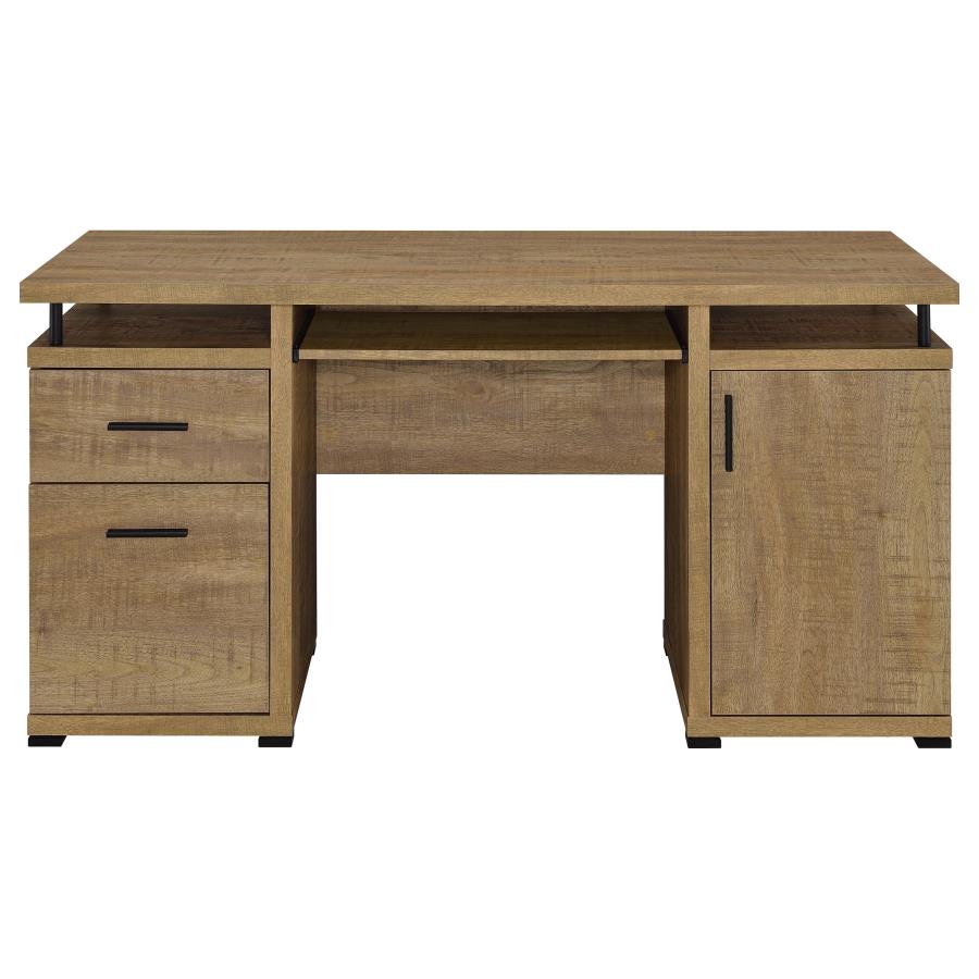 Tracy 55-inch 2-drawer Office Computer Desk Mango view 4