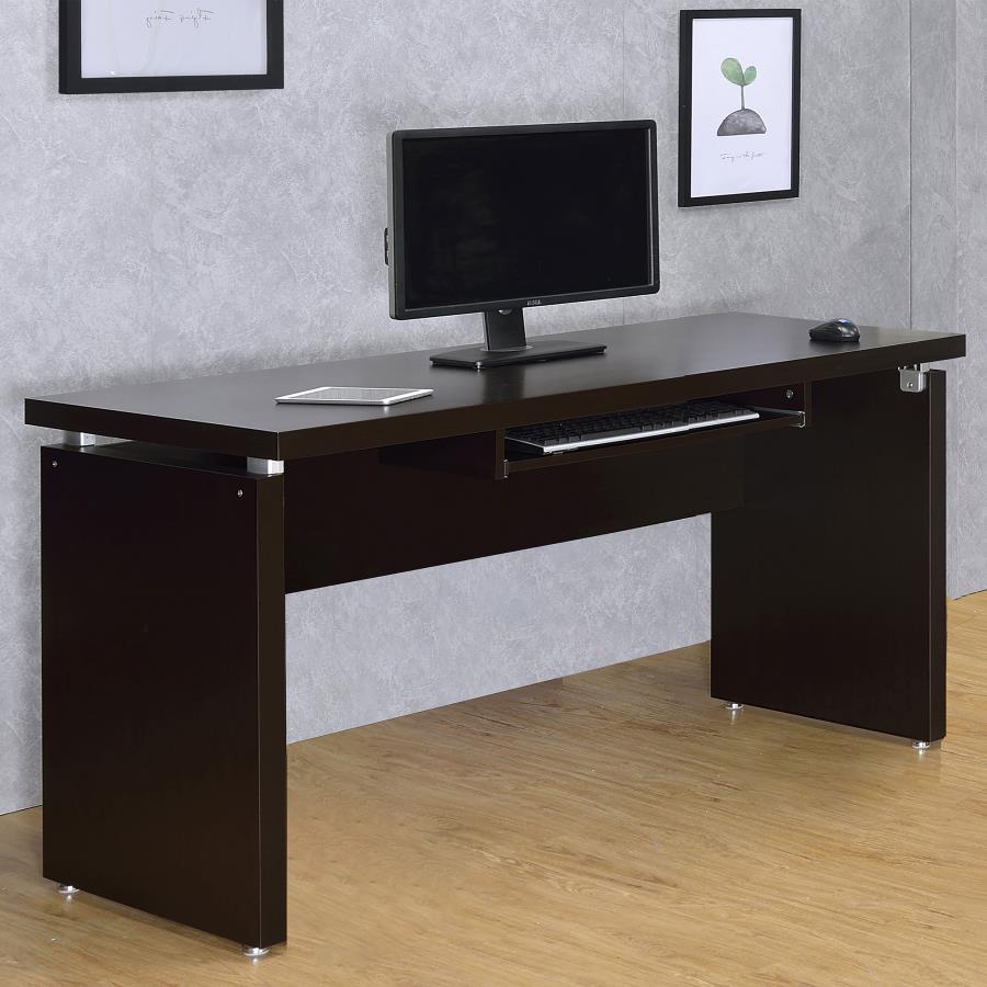 Skylar 55-inch Computer Desk with Keyboard Drawer Cappuccino view 2