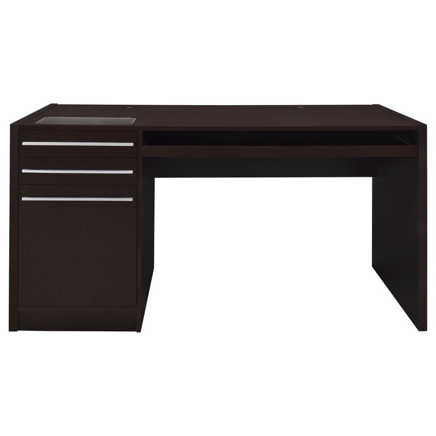 Halston 60-inch 3-drawer Office Computer Desk Cappuccino view 4