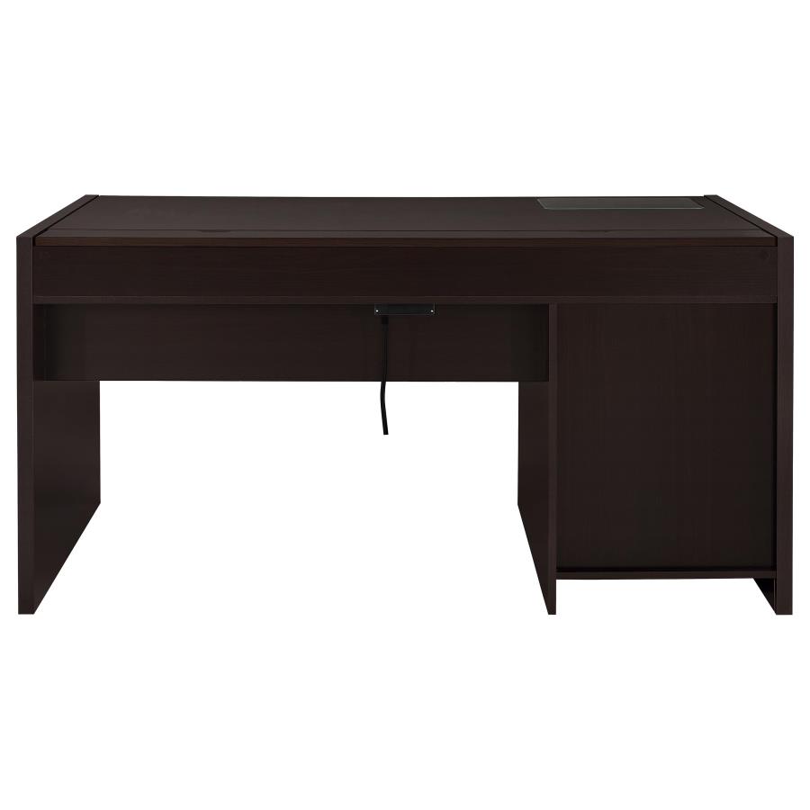 Halston 60-inch 3-drawer Office Computer Desk Cappuccino view 6