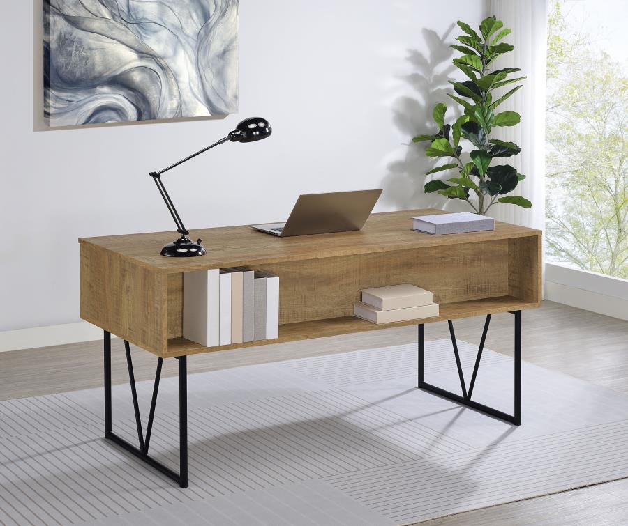 Analiese 63-inch 4-drawer Writing Desk Mango view 3