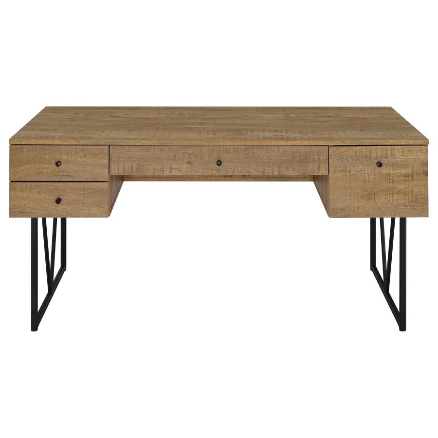Analiese 63-inch 4-drawer Writing Desk Mango view 5