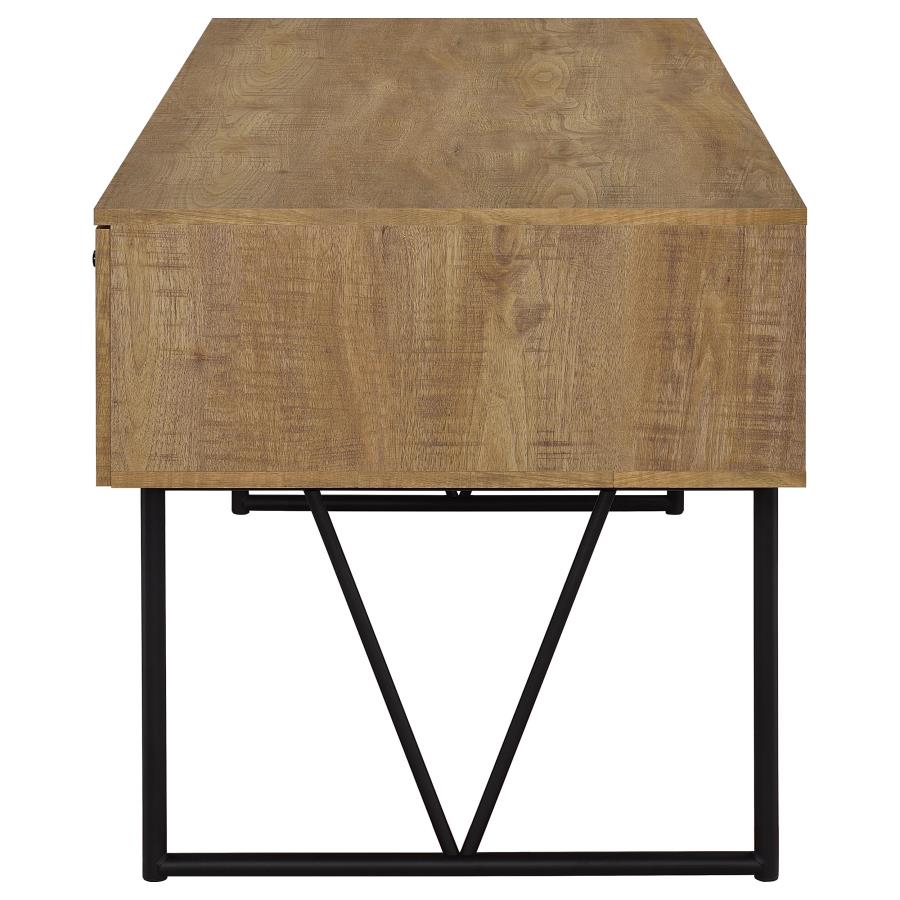 Analiese 63-inch 4-drawer Writing Desk Mango view 6