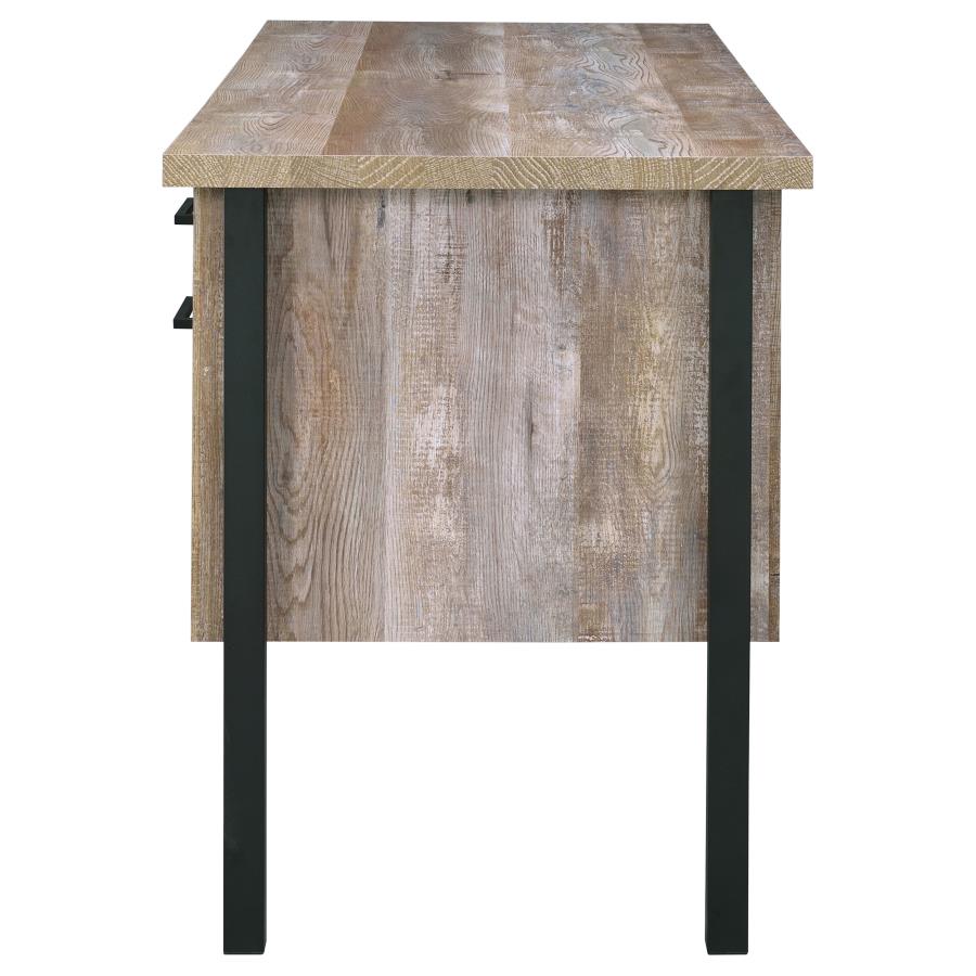 Samson 60-inch 4-drawer Office Computer Desk Weathered Oak view 5