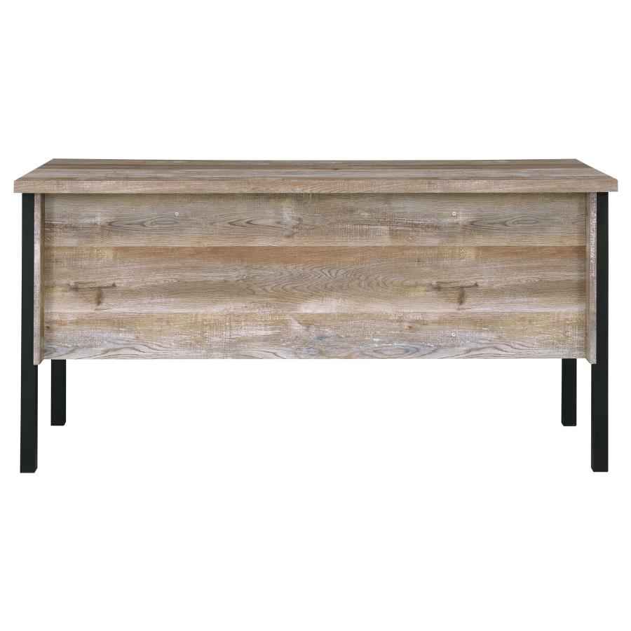 Samson 60-inch 4-drawer Office Computer Desk Weathered Oak view 7