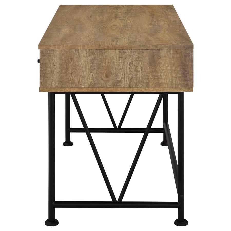 Analiese 47-inch 3-drawer Writing Desk Mango view 6