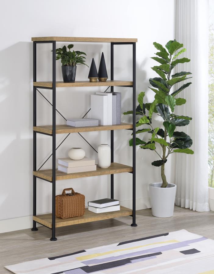 Analiese 63-inch 4-shelf Bookshelf Mango view 2
