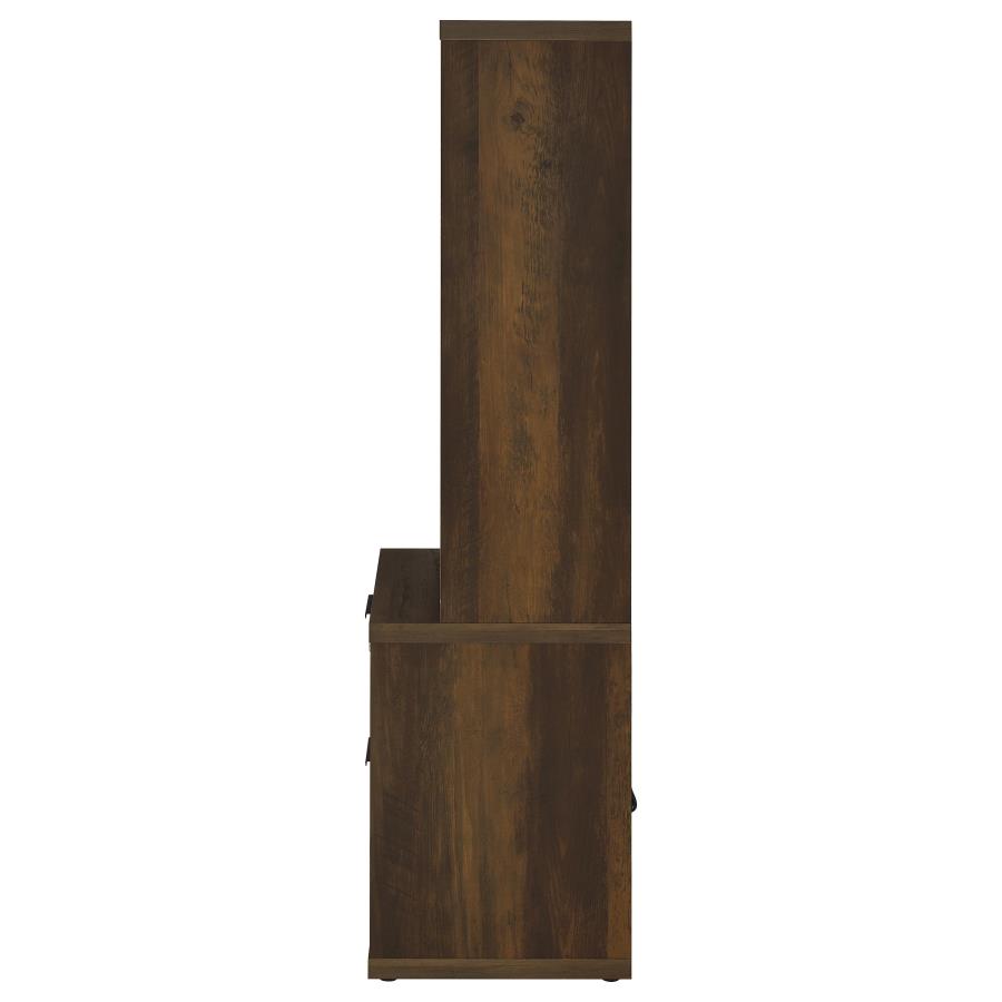 Westpark 3-piece Wall Unit Bookcase Set with USB Dark Pine view 7