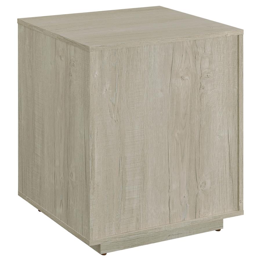 Loomis 3-drawer Home Office File Cabinet Whitewashed Grey view 7