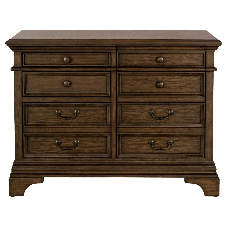Hartshill 5-drawer Home Office File Cabinet Burnished Oak view 4