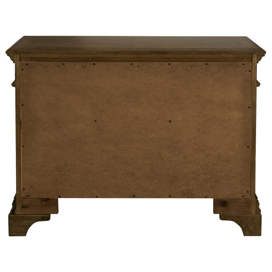 Hartshill 5-drawer Home Office File Cabinet Burnished Oak view 7