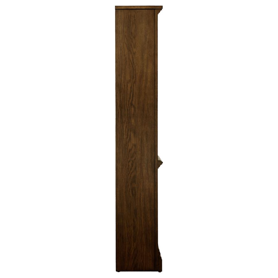 Hartshill 78-inch 5-shelf Bookcase Burnished Oak view 7