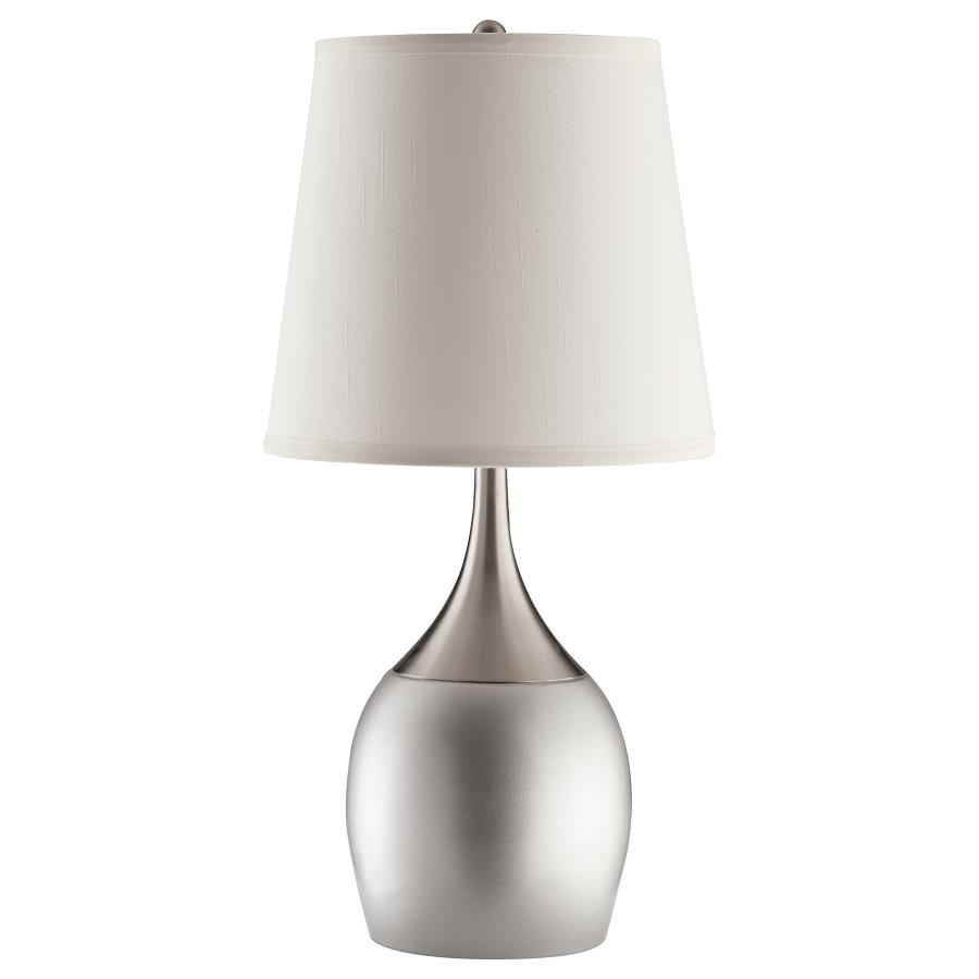 Tenya 24-inch Empire Shade Urn Table Lamp Silver (Set of 2) view 3