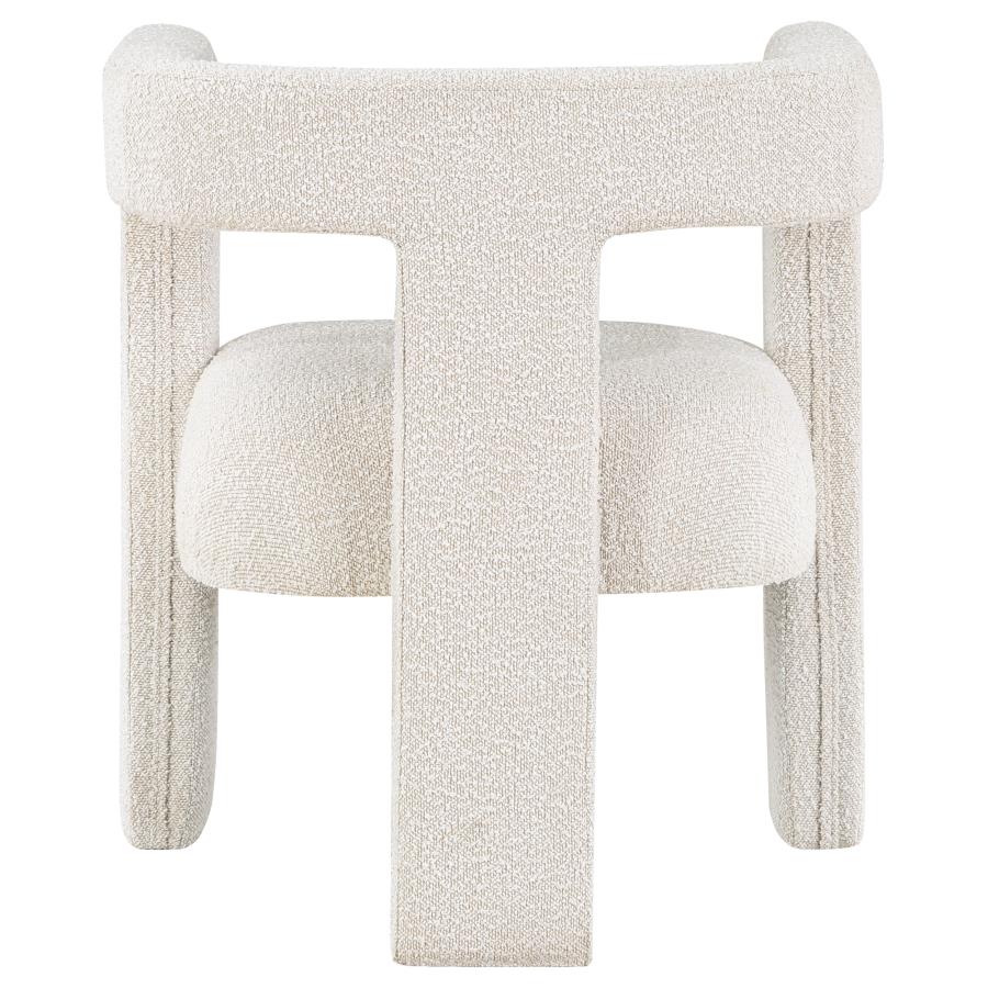 Petra Boucle Upholstered Accent Side Chair White view 7