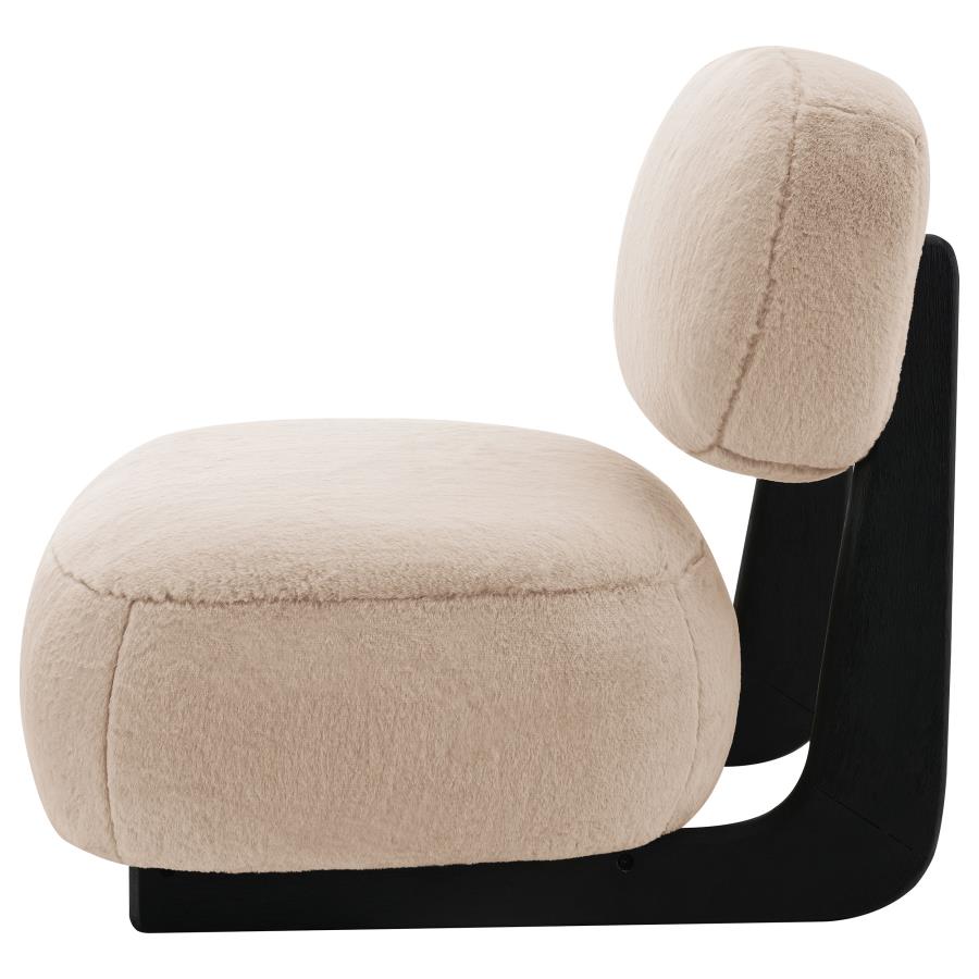 Duffie Upholstered Armless Accent Chair Camel view 5