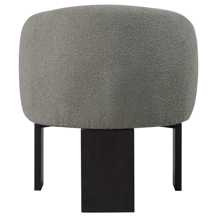 Valdez Boucle Upholstered Barrel Back Accent Chair Brown view 7