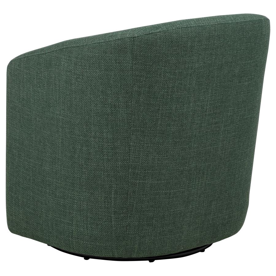 Mossbrook Fabric Upholstered Swivel Accent Chair Green view 6