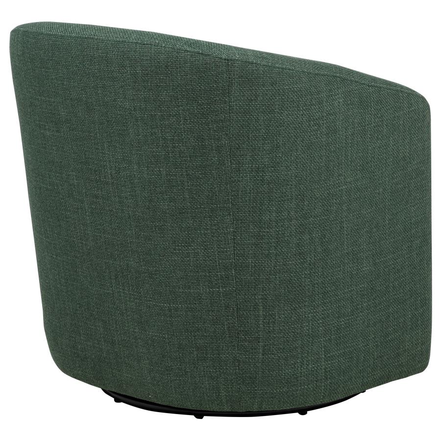Mossbrook Fabric Upholstered Swivel Accent Chair Green view 7