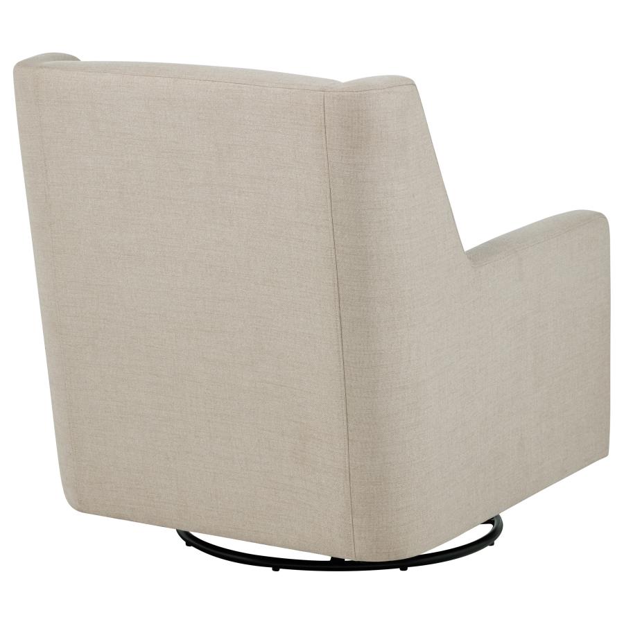 Sorrel Fabric Upholstered Swivel Glider Arm Chair Latte view 7