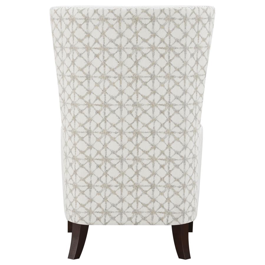 Pippin Upholstered High Wingback Accent Chair Latte view 7