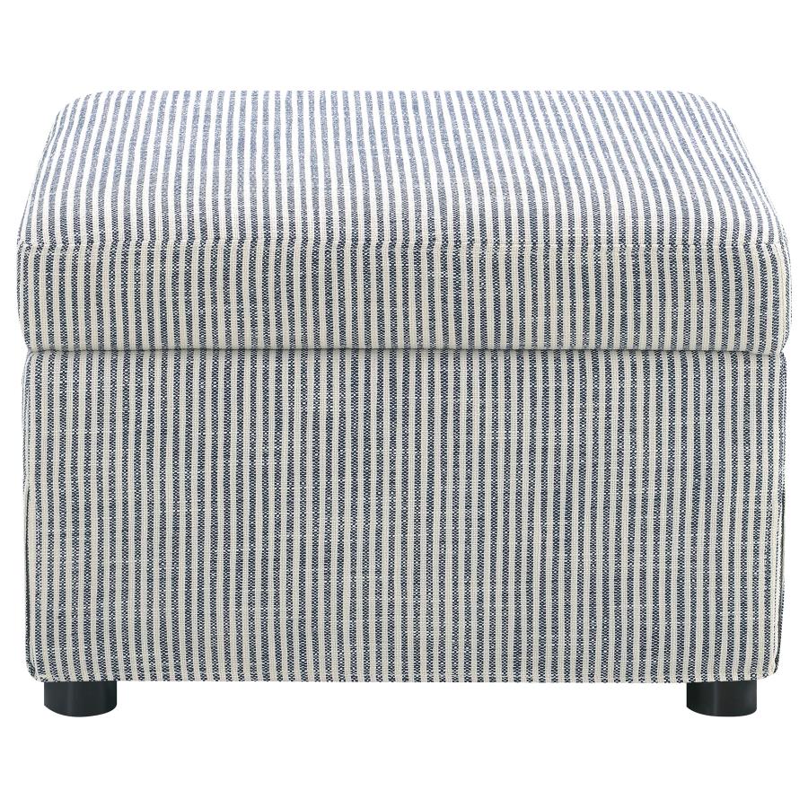 Winter Upholstered Hydraulic Lift Top Storage Ottoman Grey view 5