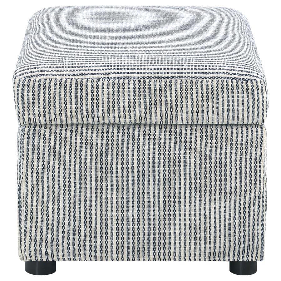 Winter Upholstered Hydraulic Lift Top Storage Ottoman Grey view 7