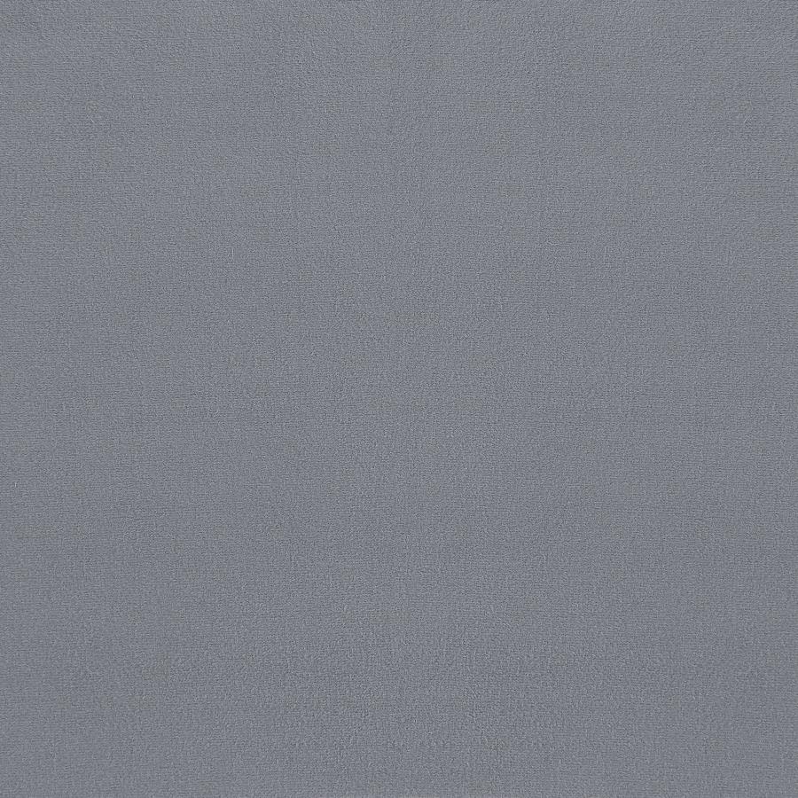 Sora Round Upholstered Ottoman Grey view 5