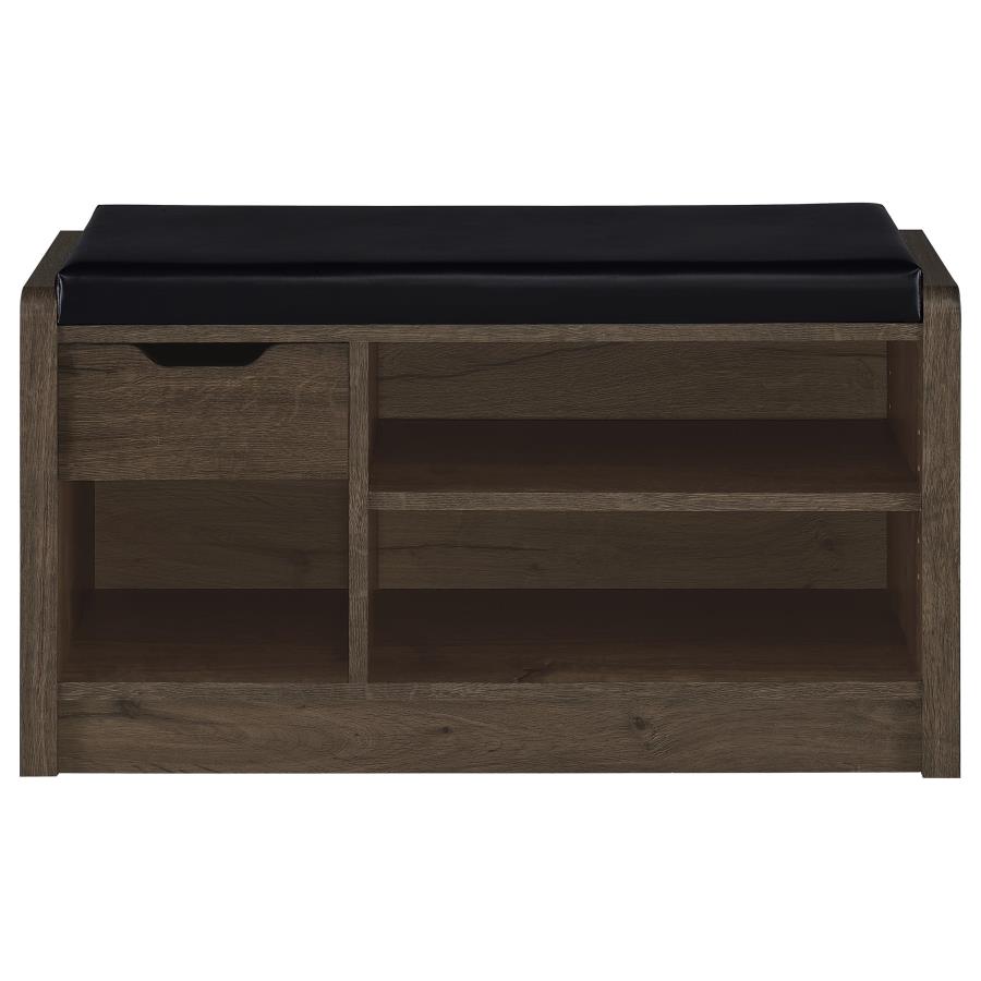 Arrington Storage Bench Smoked Oak view 4