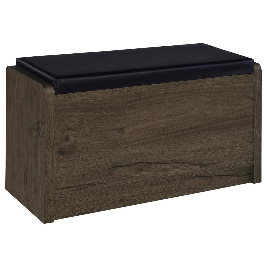 Arrington Storage Bench Smoked Oak view 6