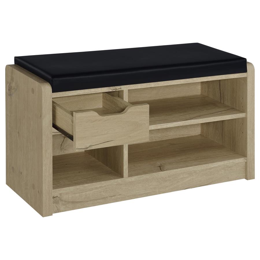 Arrington Storage Bench White Oak view 3