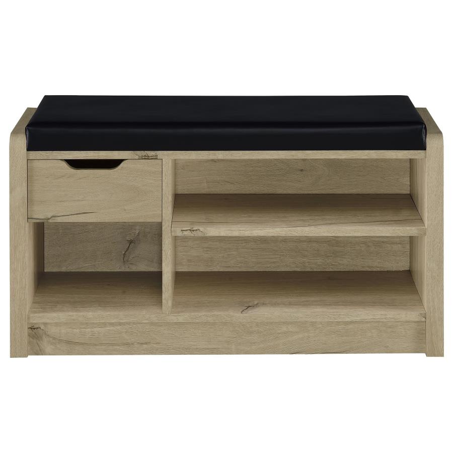 Arrington Storage Bench White Oak view 4