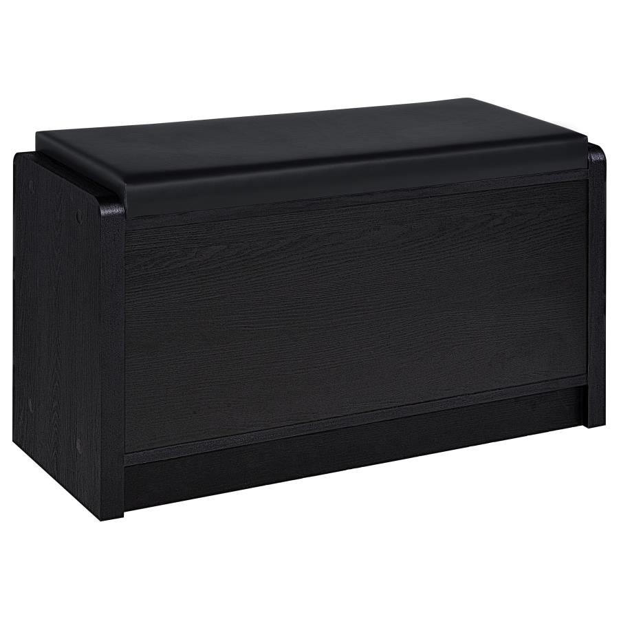 Arrington Storage Bench Black view 6
