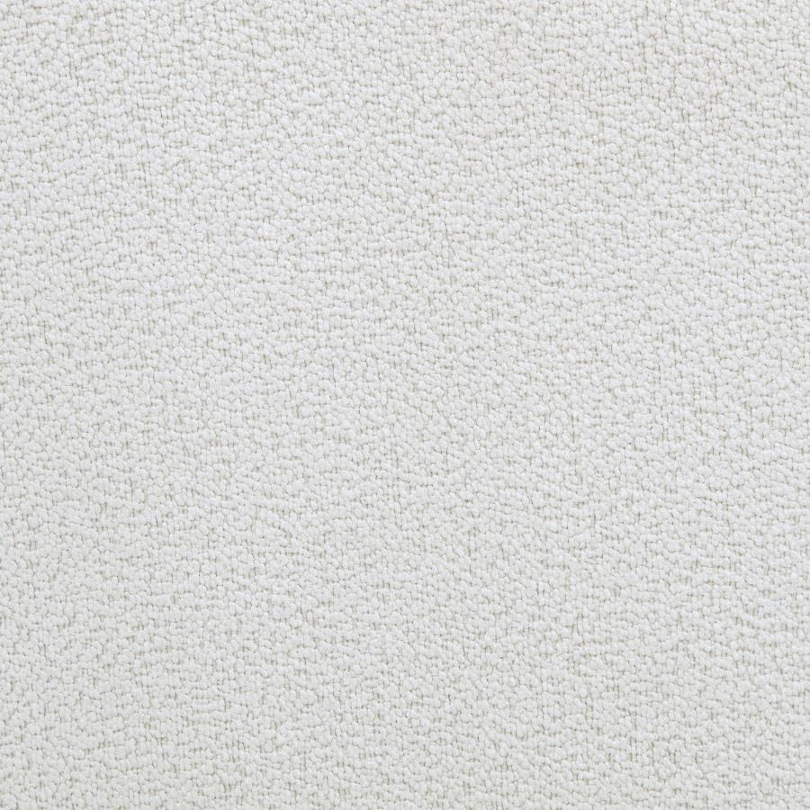 Remuda Boucle Upholstered Round Storage Ottoman Ivory view 5