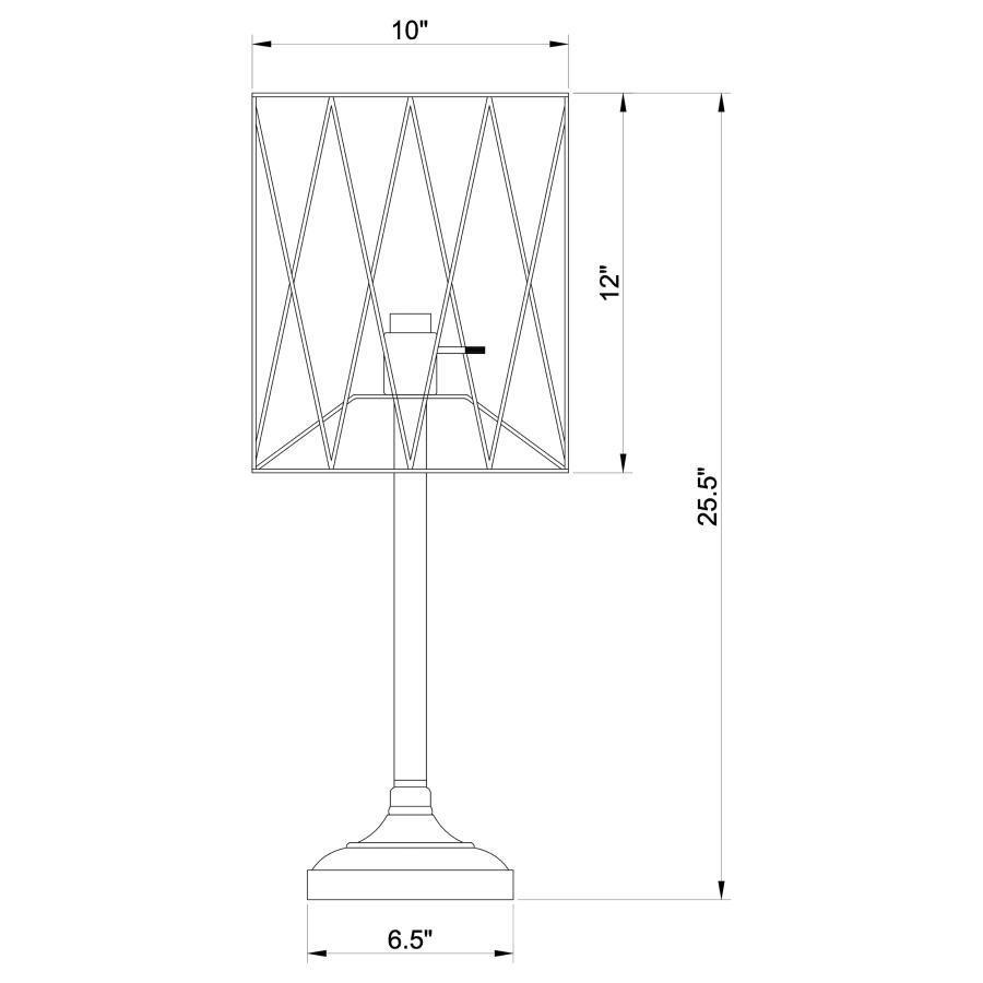 Mayfield 26-inch Open Frame Torch Table Lamp Black view 2