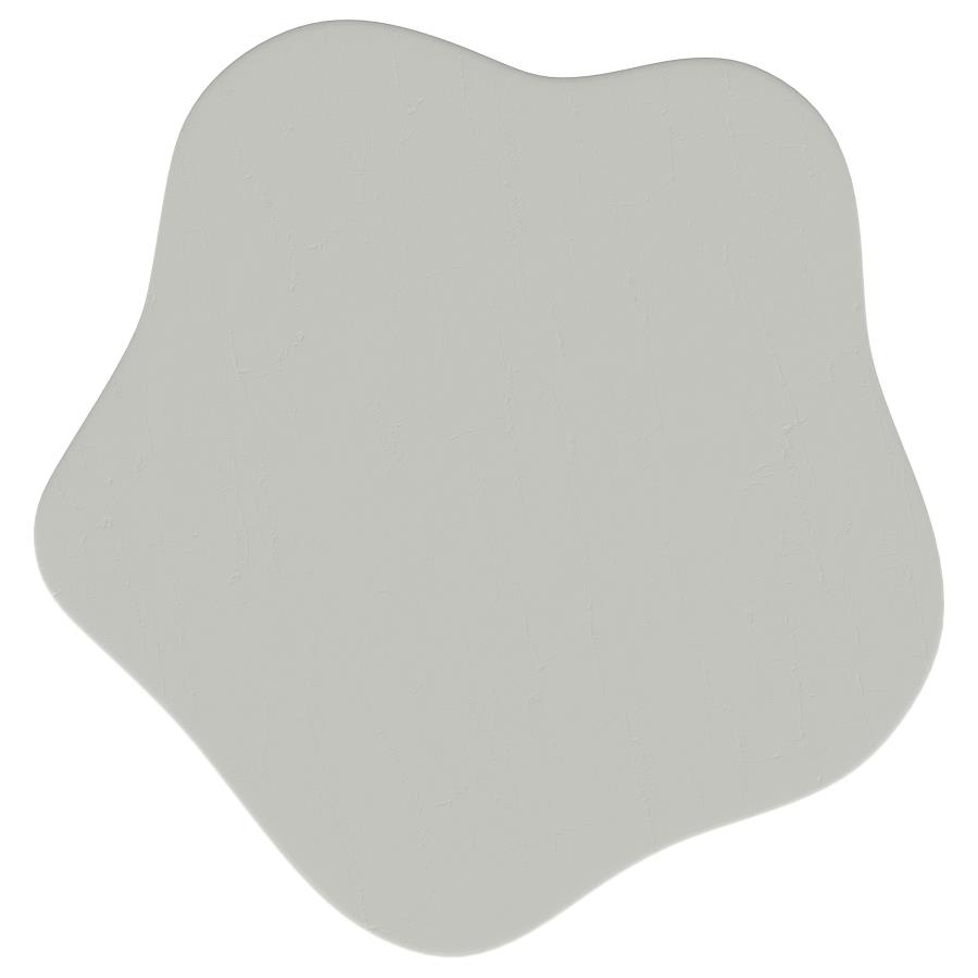 Perth 17-inch Side Table with Cloud-Shaped Top Off White view 4