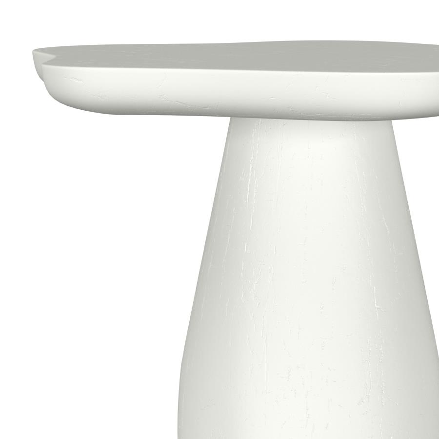 Perth 17-inch Side Table with Cloud-Shaped Top Off White view 5