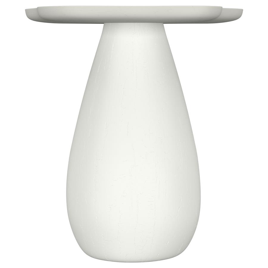 Perth 20-inch Side Table with Cloud-Shaped Top Off White view 3