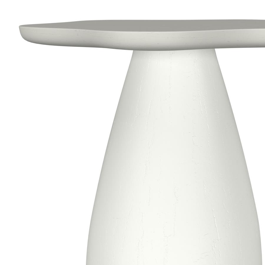 Perth 20-inch Side Table with Cloud-Shaped Top Off White view 5